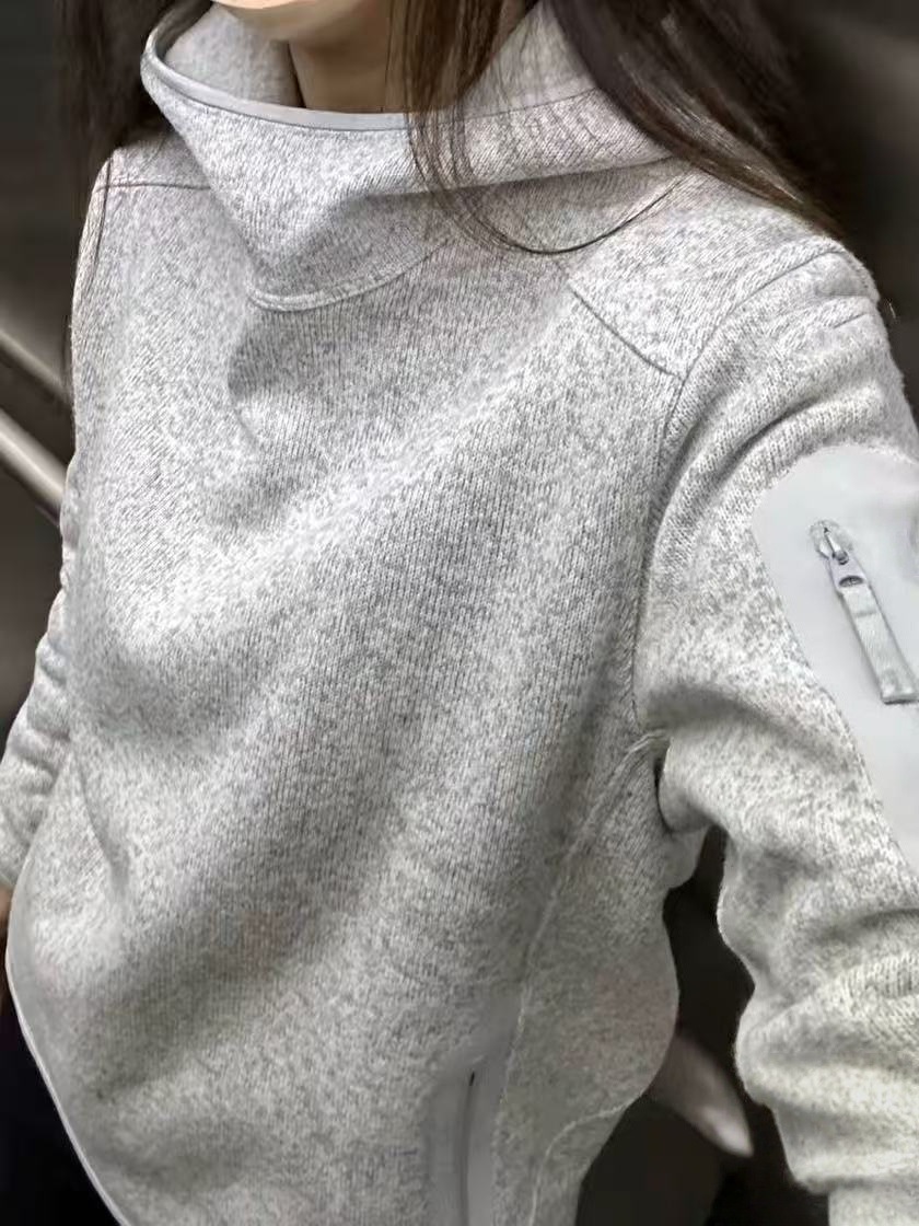 压胶2025冬季加绒连帽卫衣女保暖衣侧面logo设计情侣...