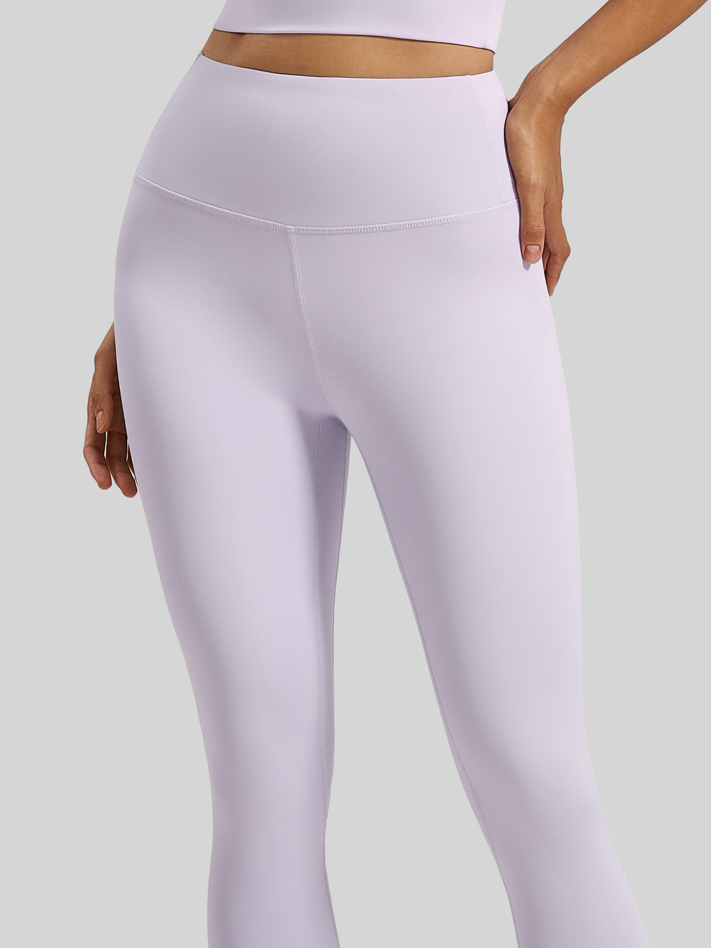 裸感高弹瑜伽裤高腰提臀运动紧身健身服长裤女